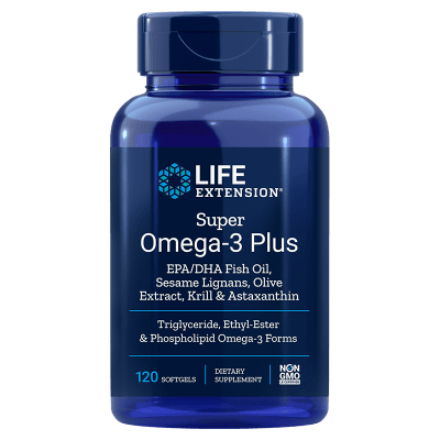 Buy Super Omega-3 Plus EPA/DHA with Sesame Lignans, Olive Extract, Krill & Astaxanthin UK