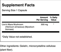 Buy Full Spectrum Lion's Mane Extract | 500mg | 60 Capsules UK