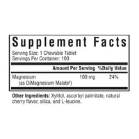 Buy Magnesium Malate Chewable | 100 Tablets UK