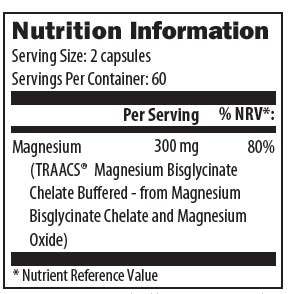 Buy Magnesium Glycinate Complex | 120 Capsule | Designs For Health UK