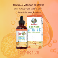 mary Ruths organic vitamin c drops orange vanilla - adults and kids - proactive healthcare uk 