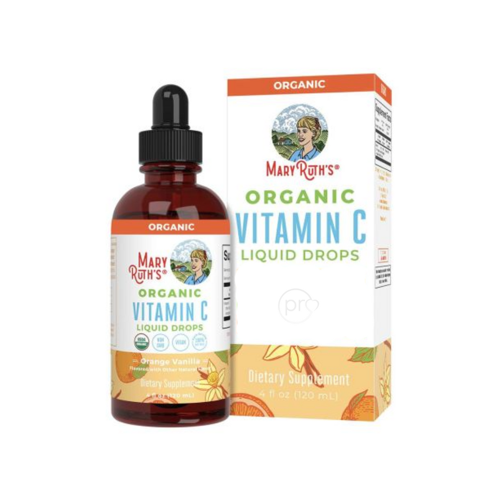 mary Ruths organic vitamin c drops orange vanilla - adults and kids - proactive healthcare uk 