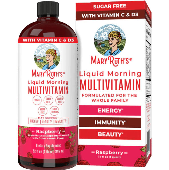 Buy MaryRuth's Liquid Morning Multivitamin | Raspberry | 450ml UK online