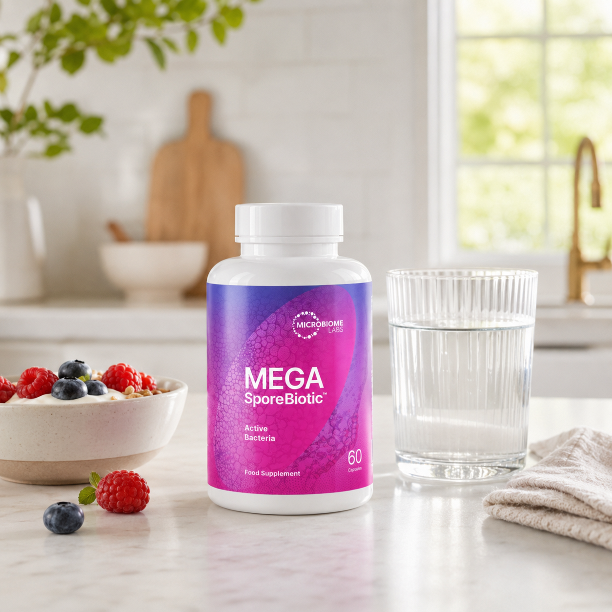 Buy Mega Sporebiotic | SPORES ONLY Formula | 5 Billion CFU | 60 Capsules Microbiome Labs UK online