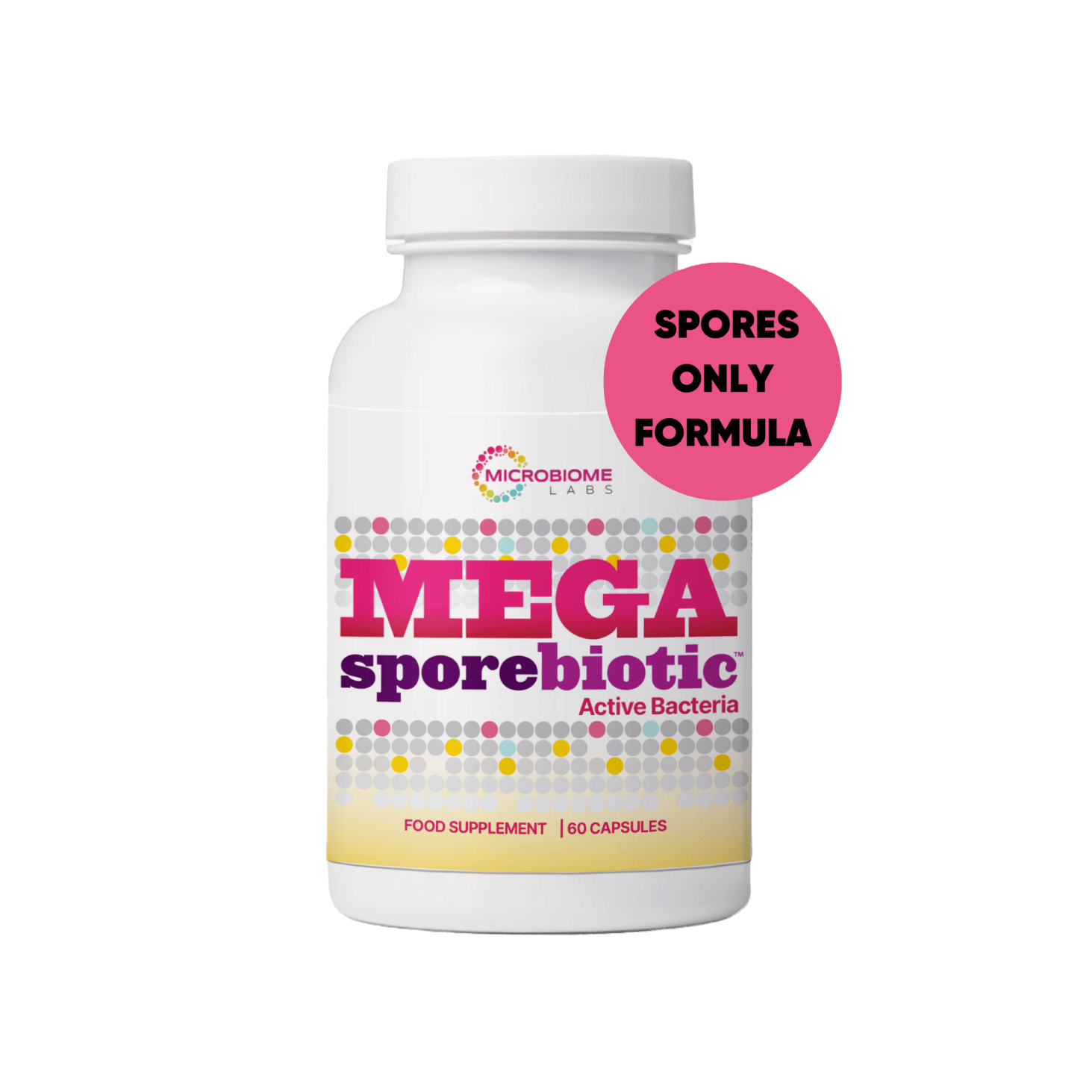 Buy Mega Sporebiotic | SPORES ONLY Formula | 5 Billion CFU | 60 Capsules UK