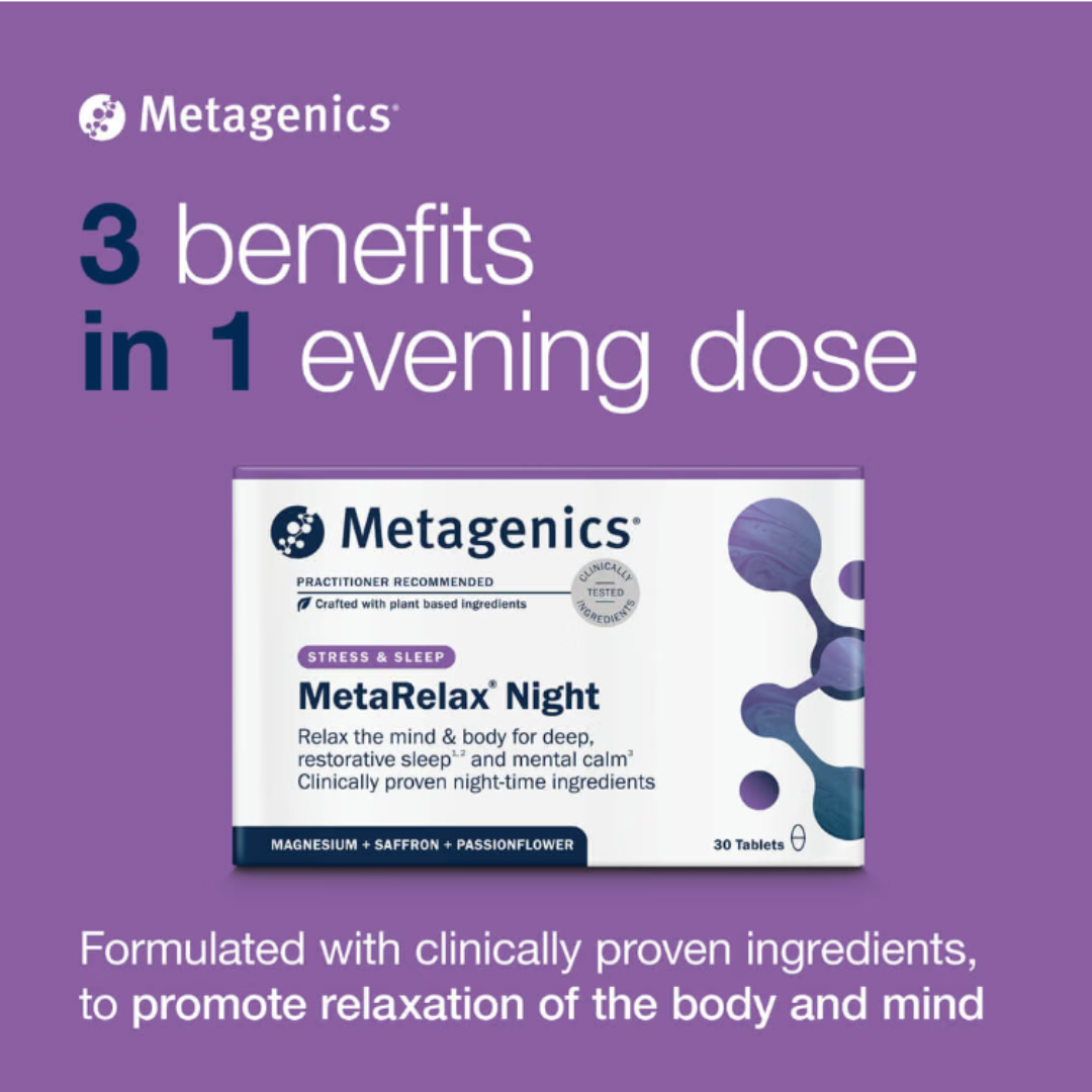 MetaRelax Night - 30 Tablets - Metagenics - Fast shipping UK
