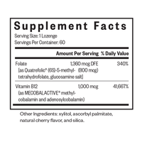 Buy Methyl B12 with L-Methylfolate | 60 Lozenges | Seeking Health UK