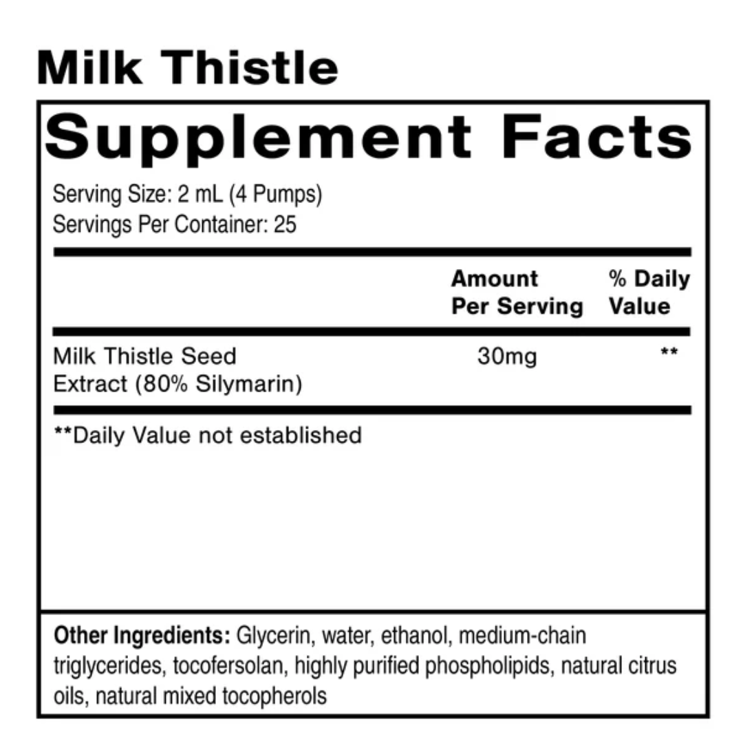 Buy Milk Thistle | Nanoemulsified | 50ml | Quicksilver Scientific UK