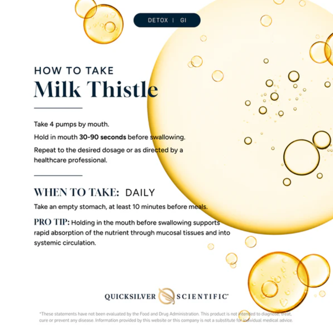 Buy Milk Thistle | Nanoemulsified | 50ml | Quicksilver Scientific UK