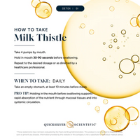 Buy Milk Thistle | Nanoemulsified | 50ml | Quicksilver Scientific UK