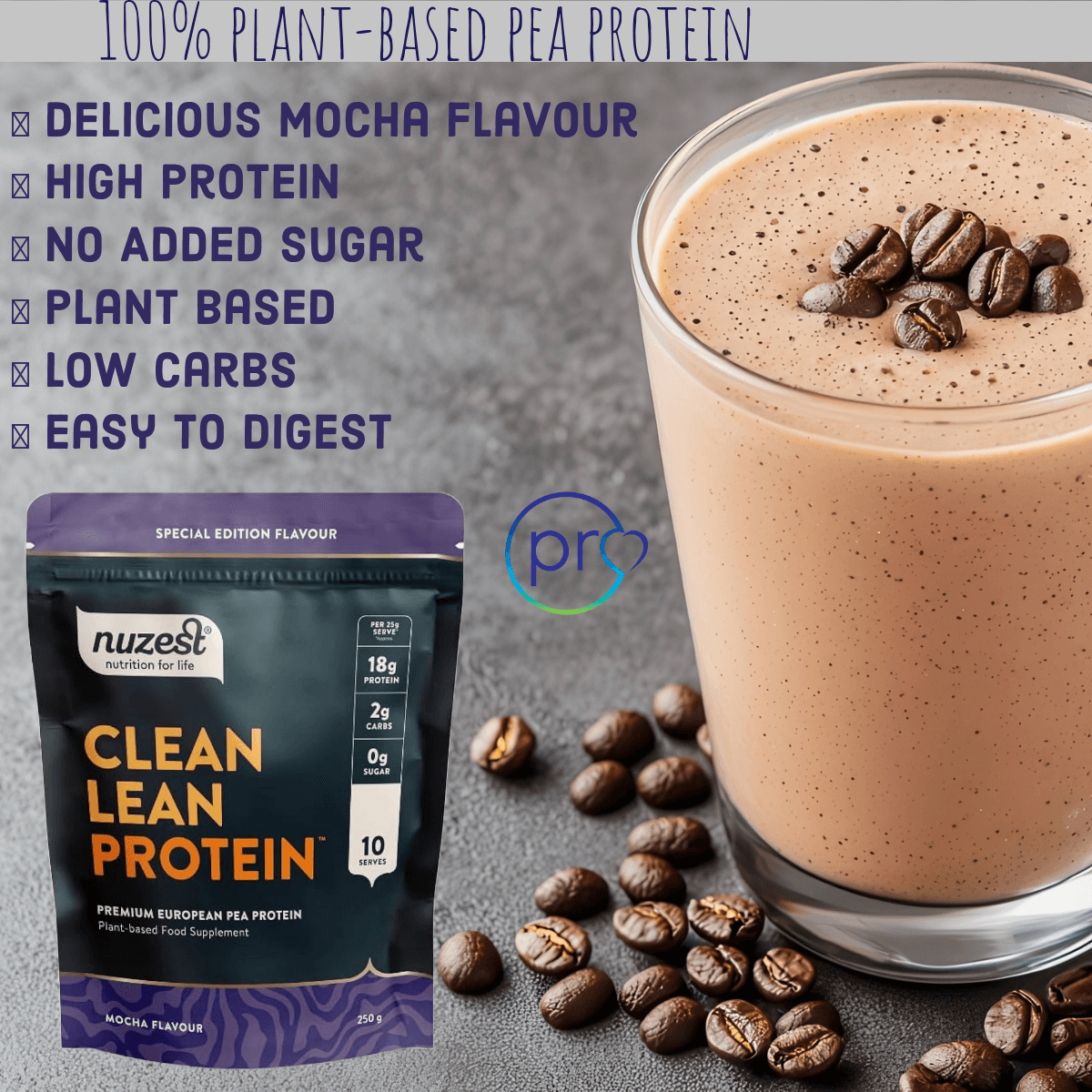 Buy Clean Lean Protein | Mocha | 250g UK