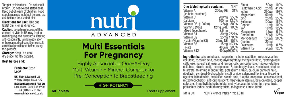 Buy Multi Essentials for Pregnancy | 60 Tablets UK