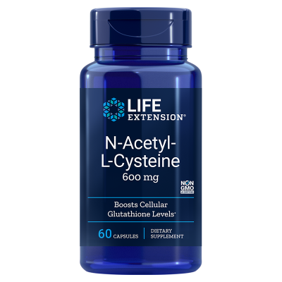 Buy Life Extension N-Acetyl-L-Cysteine, 600 mg 60 vegetarian caps UK