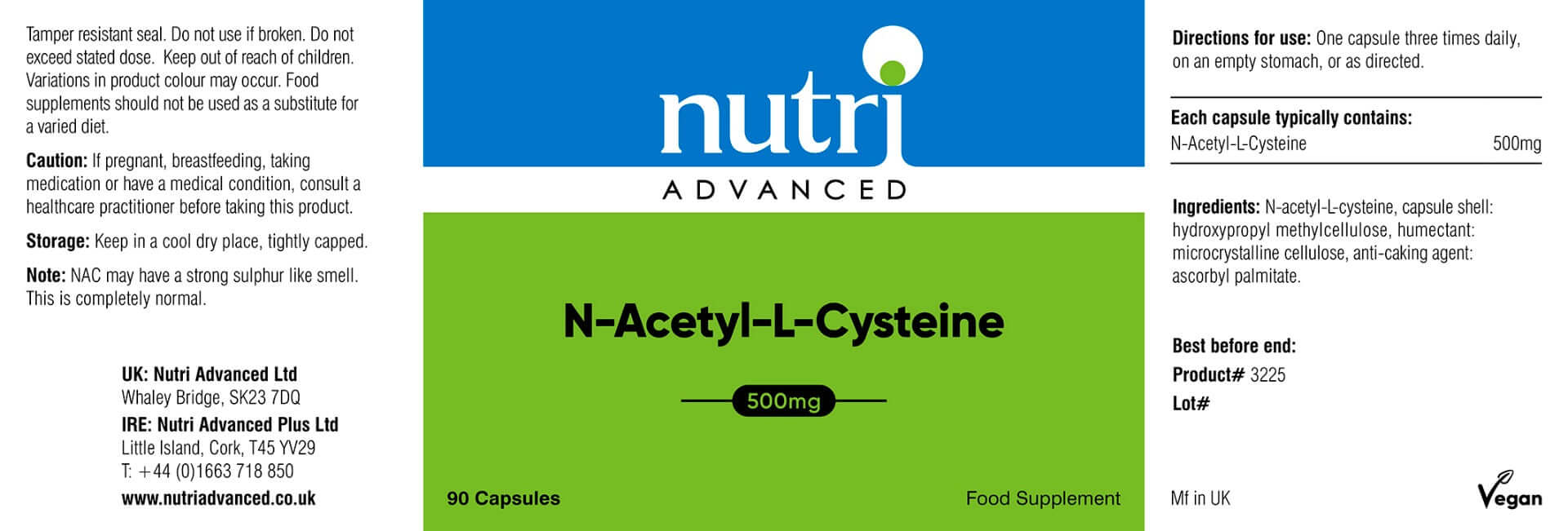 Buy N-Acetyl Cysteine (NAC) 90 Capsules UK