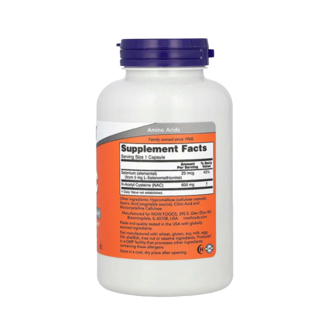 NAC 600 mg | 100 Veg Capsules | With Selenium