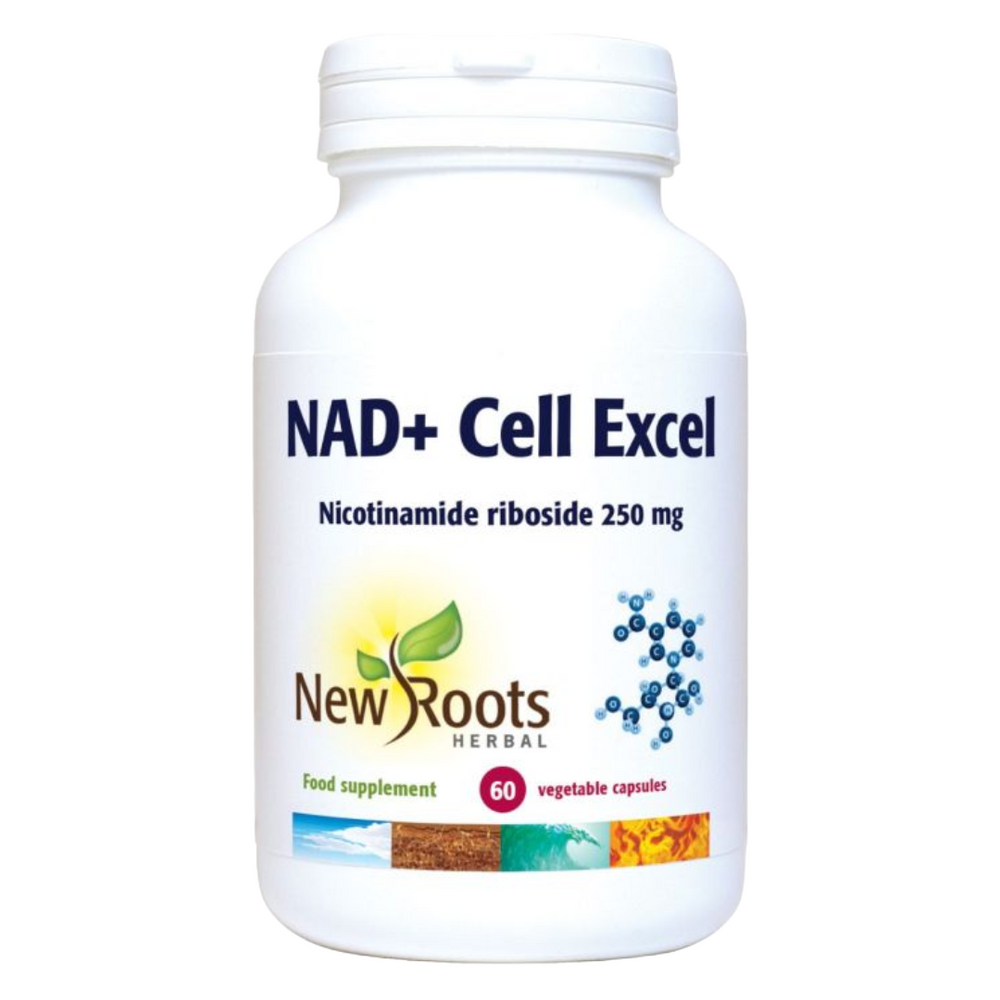 NAD+ Cell Excel - 60 Veg Caps - New Roots Herbal UK