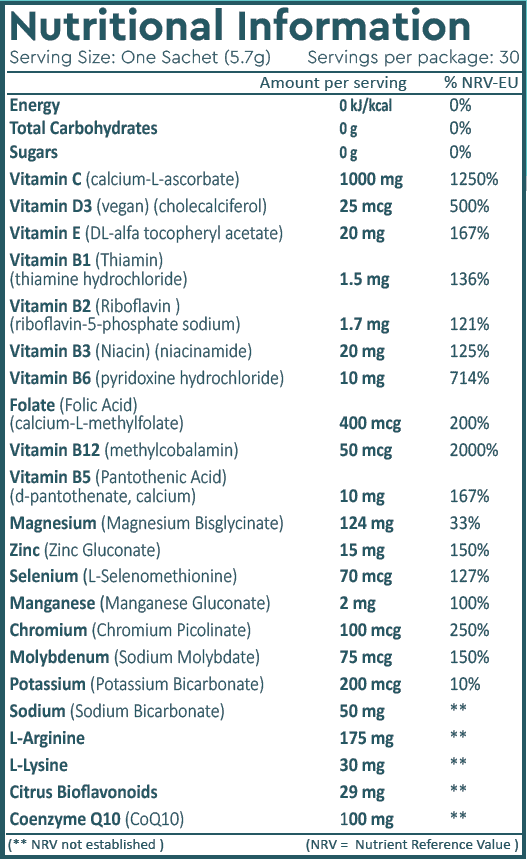 Buy OPTIYOU | Multivitamin | Orange Flavour | 8 sachets UK