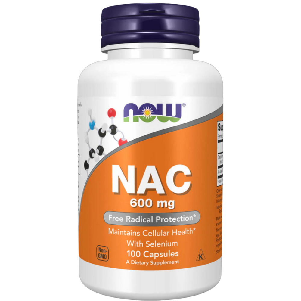 NOW NAC 600 mg | 100 Veg Capsules | With Selenium UK online