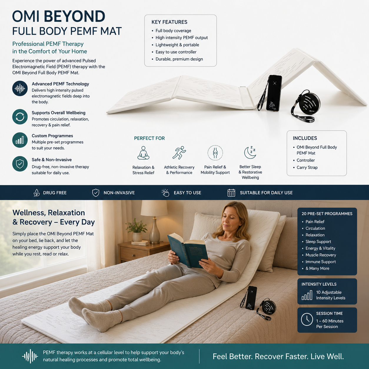 Buy OMI PEMF Beyond Full Body Mat | Advanced PEMF UK online