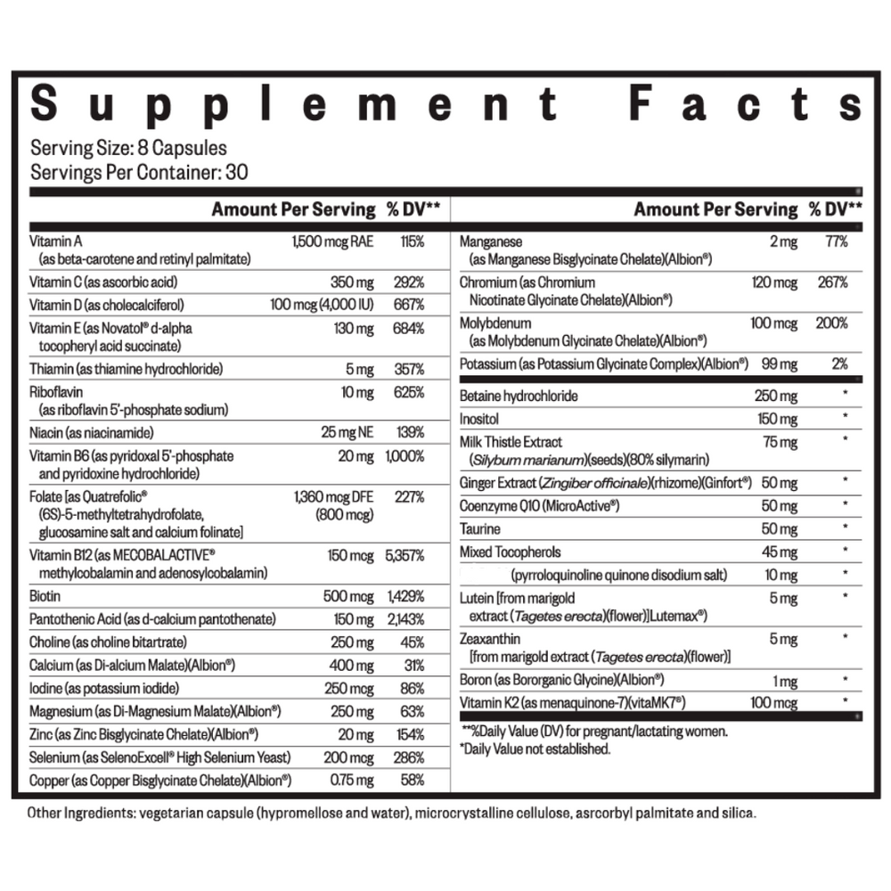 Buy Optimal Prenatal | 240 Capsules | Seeking Health UK