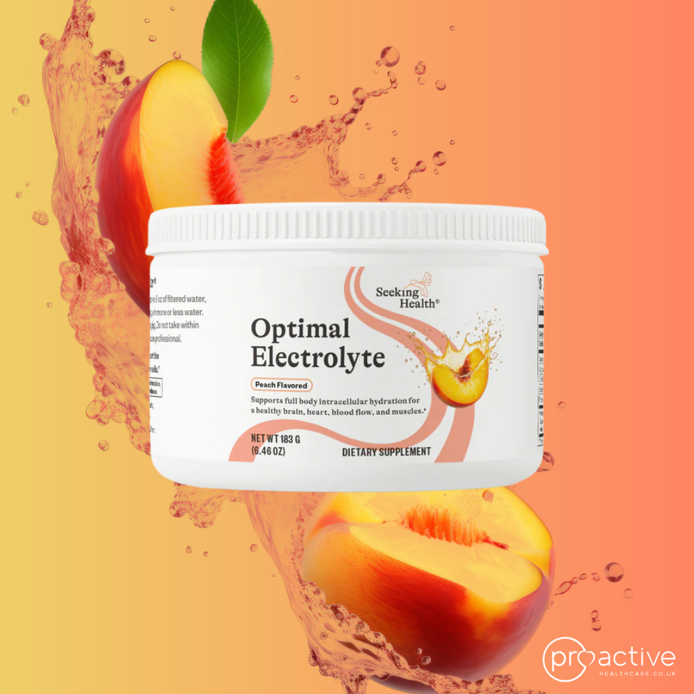 Optimal Electrolyte - Peach Flavour - 30 Servings - seeking health UK 