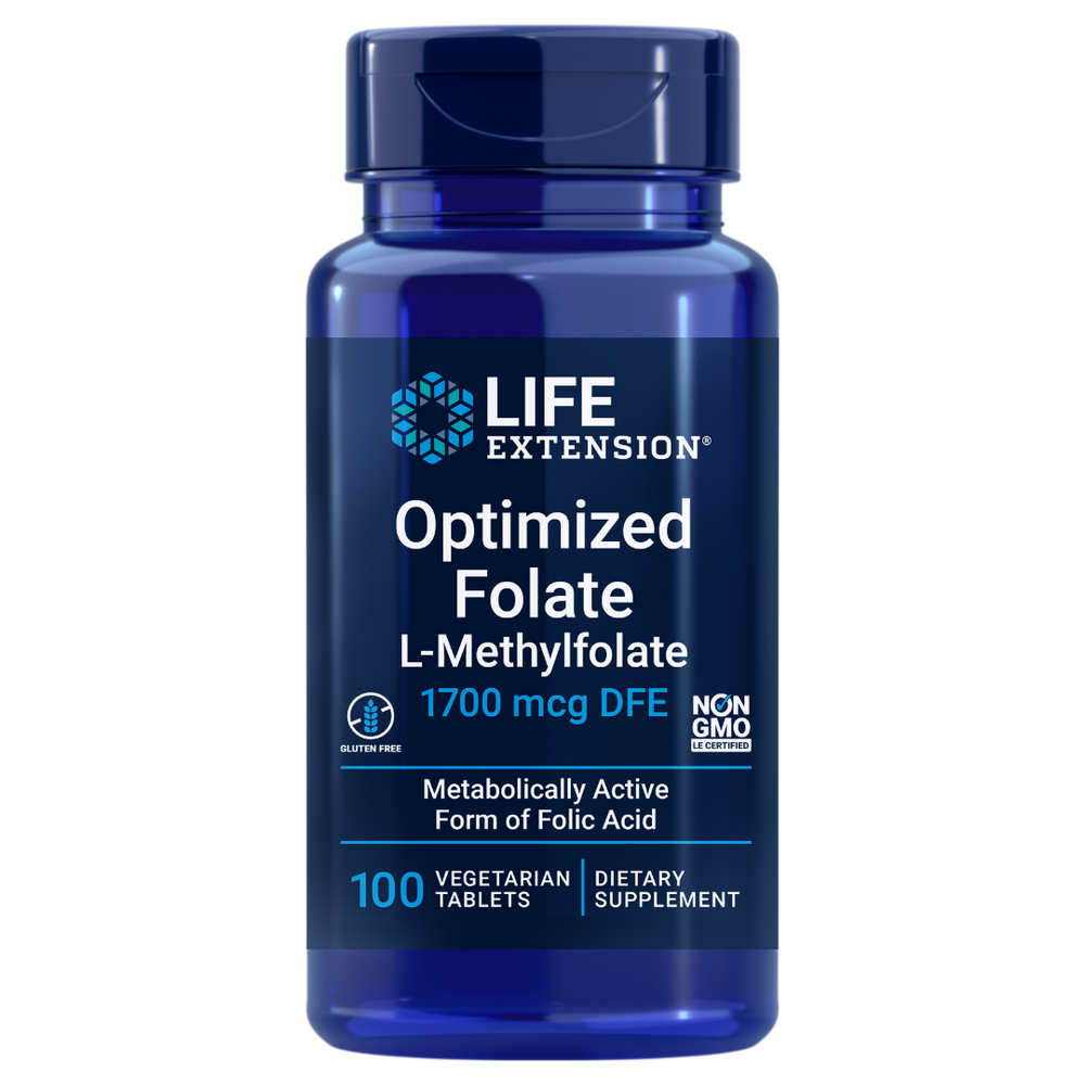 Optimized Folate (L-Methylfolate) | 100 Veg Capsules