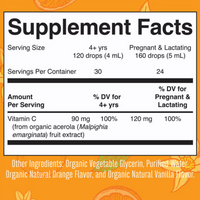 mary Ruths organic vitamin c drops orange vanilla - adults and kids - proactive healthcare uk 