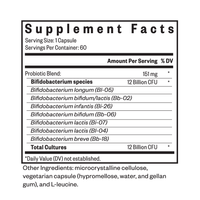 Buy ProBiota Bifidobacterium | 60 Capsules | Seeking Health UK