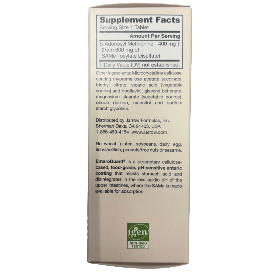 Jarrow formulas Same 400mg 60 Tablets UK - ingredients 