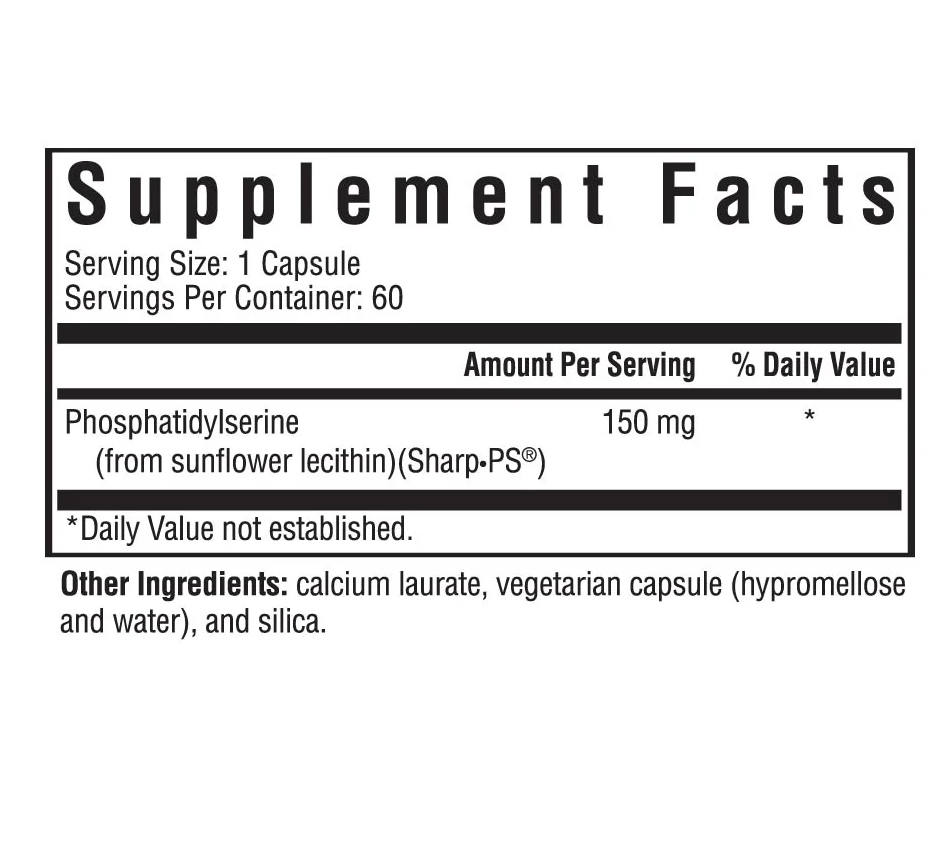 Buy Phosphatidyl Serine | 150mg | Seeking Health UK