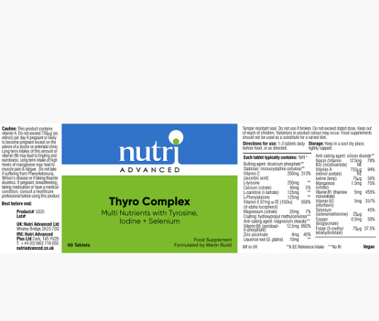 Buy Thyro Complex | 60 Tablets UK