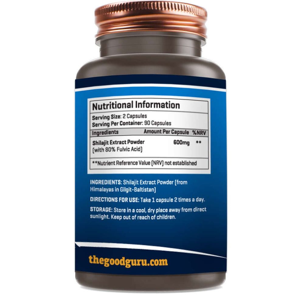 Buy Gold Shilajit + Ashwagandha KSM66 | 1200mg | 90 Capsules UK