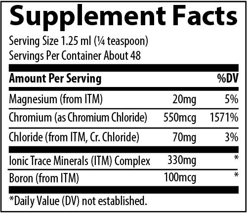Buy Liquid Ionic Chromium | 550 mcg | 2oz | Trace Minerals UK