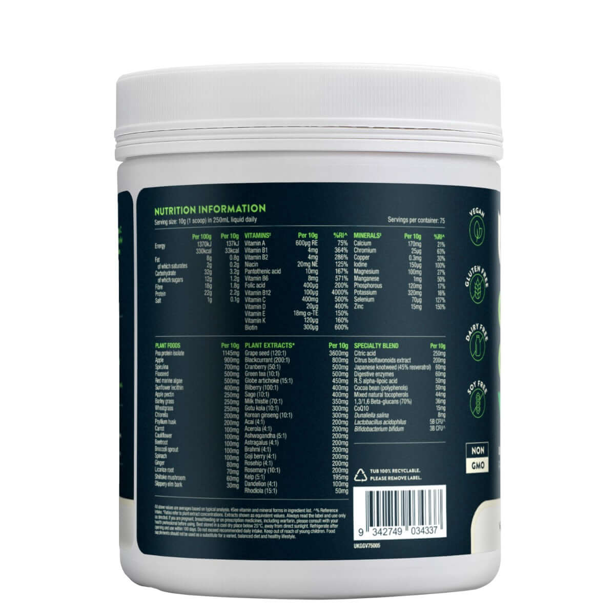 Buy Good Green Vitality | 750g UK