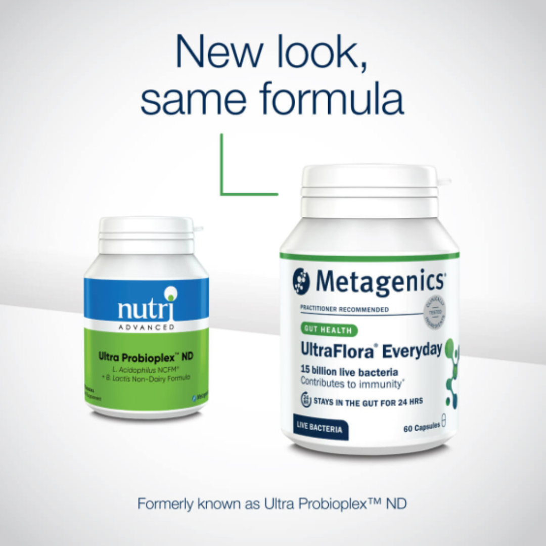 Ultraflora everyday new look - metagenics 