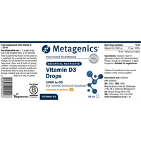 Buy Vitamin D3 Drops | 30ml | Metagenics UK online