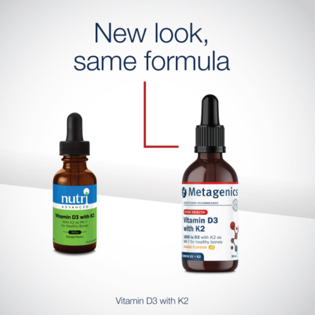 Buy Vitamin D3 1000iu with K2 Drops  - metagenics UK online