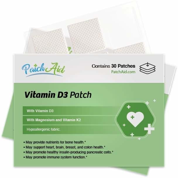 Buy Vitamin D3 with K2 Vitamin 30 Topical Patches | PatchAid UK