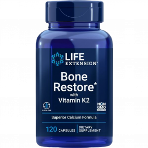 Bone Restore with Vitamin K2 | 120 Capsules | Life Extension