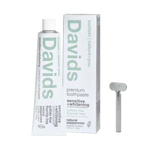 Davids sensitive + whitening nano hydroxyapatite premium toothpaste | Peppermint