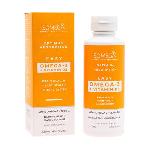 Easy Omega-3 + Vitamin D3 | Peach Mango | 225ml | SOMEGA